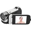 Cuifati Fotocamera Digitale, Fotocamera per Vlogging FHD 4K con Messa a Fuoco Automatica con Doppia Fotocamera 16MP Zoom Digitale 16X Videocamera Compatta per Bambini Videocamera (WHITE)