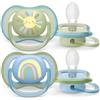 PHILIPS SpA Ultra Air Succhietto 0-6M Blu Colori Misti Avent 2 Pezzi