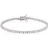Amen Bracciale Amen tennis rodiato bianco con zirconi bianchi