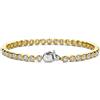 Ti Sento Milano Bracciale Ti Sento Milano tennis castoni tondi dorato giallo