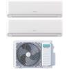 Hisense Climatizzatore Condizionatore Hisense Dual Split Inverter serie ECOSENSE 9+18 con 3AMW72U4RJC R-32 Wi-Fi Integrato 9000+18000