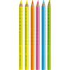 Faber-Castell - Evidenziatore Jumbo Grip Neon Textliner, 2 x giallo, verde, rosa, arancione e blu