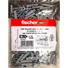 Fischer Confezione 100 tasselli universali nylon 5 mm con vite zinco cromata croce - 536928