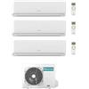 Hisense CONDIZIONATORE HISENSE TRIAL SPLIT ECOSENSE 7000+7000+12000 BTU WIFI INVERTER 3AMW52U4RJC A++