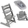 Stokke Promo Tripp Trapp e Newborn con Baby Set 2 - Storm Grey