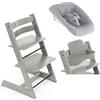 Stokke Promo Tripp Trapp e Newborn con Baby Set 2 - Glacier Green