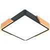 Plafoniera LED Quadrata 18W CCT 30x30cm Legno/Nero