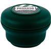 PRORASO Green Shaving Soap In A Jar sapone solido da barba con mentolo ed eucalipto 150 ml per uomo