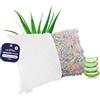OlimpoFLEX Glauco | Cuscino in Fiocchi di Memory Foam Cervicale Ortopedico da Letto 80x50cm Guanciale Ergonomico e Traspirante con Federe in Omaggio - Made in Italy 100%