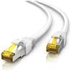 CSL-Computer CSL - Cavo di rete CAT 7 Gigabit Ethernet LAN, 10000 Mbit s, cavo patch, cavo grezzo Cat.7, schermatura PIMF FTP con connettore RJ 45, switch router modem access point