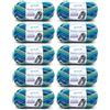 Gründl Perla Color 10 x 100 g, Turchese-Blu-Laguna-Verde-Bianco