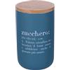 Villa d'Este Home Tivoli Victionary Shades Barattolo zucchero in new bone China con coperchio in bamboo 750 ml