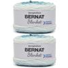 Bernat Blanket Perfect Phasing Deep Teal Cake Yarn - 2 confezioni da 299,37 g - 100% poliestere - #6 Super Bulky - 200 metri per lavoro a maglia, uncinetto, artigianato e amigurumi, filato di ciniglia