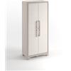 Keter Armadio Alto Gulliver, 4 Ripiani Regolabili, da Esterno, Ideale per Balcone e Giardino, Sabbia/Beige, 80x44x182 H Cm