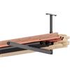 QLS Scaffalatura da soffitto con ganci per scala, kayak, pesca, regolabile, colore nero
