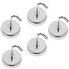 S&R 5 Ganci Magnetici da 35 mm. Magnete potente per cucina frigo ufficio bagno garage utensili