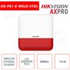 Hikvision DS-PS1-E-WE/Red - Sirena Allarme esterna Wireless 868MHz Hikvision AXPro Rosso