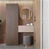 DEGHI Mobile ingresso reversibile 123x185h cm colonna bronzo e pensile cashmere - Clary
