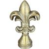 Flair Flower Oggetto decorativo giglio francese, decorazione a forma di trofeo, busto decorativo nostalgia vintage, decorazione da tavolo, statuetta decorativa a forma di giglio, oro antico