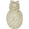 Flair Flower Ananas decorativo in ceramica, ananas decorativo, decorazione per esterni, crema, stile shabby rustico, decorazione da giardino, decorazione per frutta artificiale, accessorio