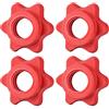 Sweeaau 4Pcs 25mm Manubrio Bilanciere Manubrio Bar Clip di Blocco Vite Dado Antiscivolo Spin-Lock Collare Dado Per Forza Allenamento Bilanciere Spinlock Collari Barbell Bar Dado Esagonale