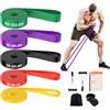 Fokky 5 Livelli di Resistenza Elastici Fitness，elastico Fitness di Resistenza per Trazioni,Bande Elastiche con Ancoraggio Porta, Maniglie e Cover Protettiva