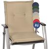 Beautissu Cuscini per sedie da Giardino Loft NL 100x50x8cm - Comoda e soffice Imbottitura - Morbido Cuscino per Interni ed Esterni - Ideale Anche per spiaggine - Beige