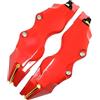 JNNJ 2 Pezzi Copri Pinza Freni Auto, 3D Pinze Freno per Ruota Auto per Mozzo Ruota, Resistenti Copri Pinza Freno Auto, Si Adatta Perfettamente Alla Superficie Della Pinza Freno Originale(Rosso)