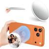 Kiorafoto Specchio magnetico convesso per selfie da 2,2 pollici per Magsafe, specchio convesso magnetico con grandangolo per fotocamera posteriore, compatibile con iPhone 16, 15, 14, 13, 12 Pro Max Plus e tutti