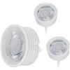 HCFEI 3x LED Lampadina 5W per Faretto da Incasso, ultrapiatto ø50x22mm 38° dimmerabile bianco calda 230V, sostituisce la Lampadina GU10 MR16