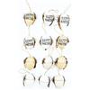 HEITMANN DECO Uova di Mandorla, Behang-Eier mit Feder, Happy Easter, 12er Set