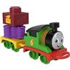 Thomas & Friends - Il mio Primo Percy, personaggio della serie trenino a spinta con carico impilabile, include 1 vagone merci e 2 pezzi di carico, giocattolo per bambini, 1+ anni, HXP53