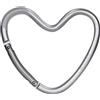 Dooky Gancio universale originale Dooky a forma di cuore per passeggino o passeggino per uso quotidiano e gancio per passeggino, colore: argento