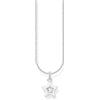 THOMAS SABO Collana con ciondolo a forma di stella, in argento Sterling 925, KE2235-041-14, misura unica, Argento sterling, Zirconia cubica