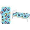 L-S KIDS BOUTIQUE Pat Patrol - Lenzuolo con angoli, 90 x 200 cm, per letto singolo, 100% cotone