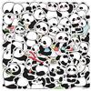 Azonelife 50 PCS Simpatico Adesivi Panda in Vinile Impermeabili | Adesivi a Forma di Animali Carini, Adesivi dei Cartoni Animati per Bambini/Adulti per Laptop/Chitarre/Valigie (Set 1)
