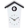 Cuco Clock mini orologio a cucù HOCHHAUS 17,0 × 12,4 × 9,0cm, orologio da parete, moderno orologio della Foresta Nera, orologio con funzione silenzio notturno, canto di cucù
