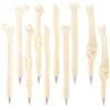 5 Penne A Forma Di Osso - Penne A Sfera Creative Con Inchiostro Blu, Punta 0.7 Mm, Lunghezza 14 Cm