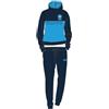 Generic Tuta Napoli Calcio Homewear Ufficiale 2 pezzi per adulto uomo nera e blu (IT, Testo, XXL, Regular, Regular, Azzurro/Blu)