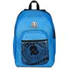 Invicta Zaino Scuola Dial Full Space Solid, Azzurro, Doppio Scomparto Con Fascia Estensibile, Tasca Porta PC, Porta Borraccia e Con Organizer, Zaino Viaggio