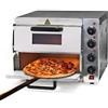 Wiltec Forno pizza elettrico a 2 livelli, con pietra refrattaria in cordierite, 3000W, 350°C Fornetto pizza