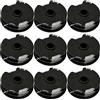 Odashen Confezione da 9 bobine di ricambio per decespugliatore Parkside PRTA 20 Li C3 IAN351753