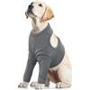 PUMYPOREITY Recupero Manica Cani, Protezione Gambe Anteriori Tutore Gomito Dog Leg Ferite per Cani di Piccola Taglia Media Grande (Grigio, L)