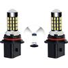 MCK Auto - Sostituzione per LED CanBus P13W Set di lampadine bianche molto chiare e senza errori compatibili con A4 B8