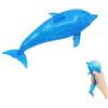 Lergas Squishy Squishy Squalo Fidget Toys, palla elastica con perle d'acqua, giocattolo antistress per bambini e adulti (delfino)