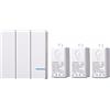 Mengshen Kit Interruttore Luci Wireless - Interruttore A Parete Telecomando Ideale Per Lampade Da Interni, Impermeabile Ip54 E Portata Fino A 100 Piedi