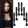 Flosius Extension in capelli sintetici da 24 pollici, 6 trecce sintetiche, Afro Hair per scatole Crochet Braids (61 cm, 1#)