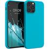 kwmobile Cover per Apple iPhone 12 Pro Max Custodia - Back Case per Smartphone in Silicone TPU - Protezione Gommata - ghiaccio freddo