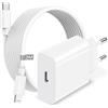 HOSOW Caricatore iPhone con Cavo Lightning 3M, 20W Caricabatterie iPhone Alimentatore USB C Presa Caricatore Rapido iPhone Spina USB C Adattatore per Apple iPhone 14 Pro Max/14 Plus/13/12 Mini/11/XR/XS/8/SE