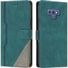 JZASES Cover per Galaxy Note 9, Custodia in PU Pelle, Antiurto Libro Portafoglio Protettiva Cover Compatibile con Samsung Galaxy Note 9, Verde
